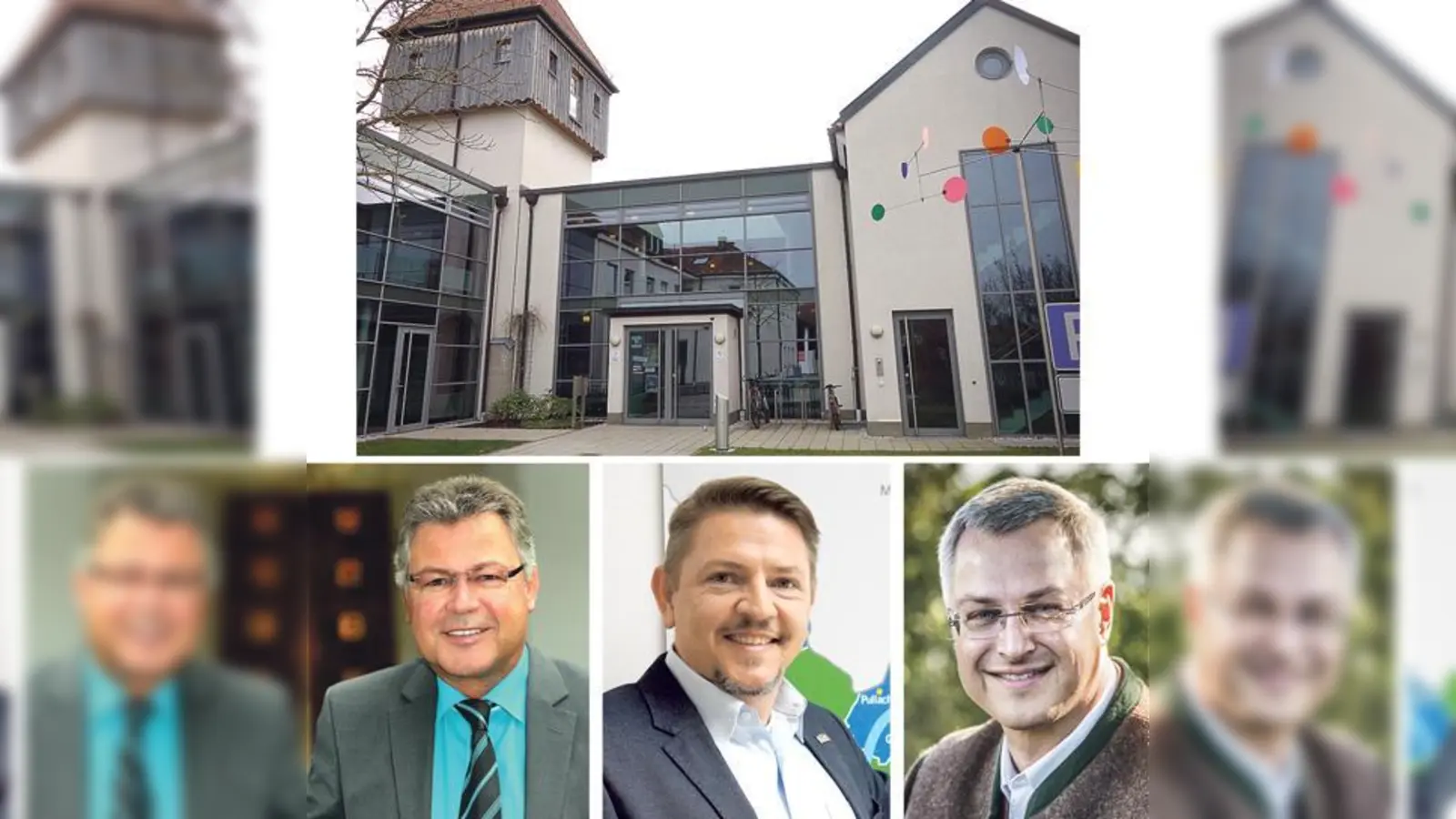 Wer von den drei Kandidaten Edwin Klostermeier (SPD), Eduard Boger (CSU) oder Walter Hois (GPP, v. l.), ins Putzbrunner Rathaus einzieht, entscheidet sich am 4. März.	 (Foto: VA /hw)