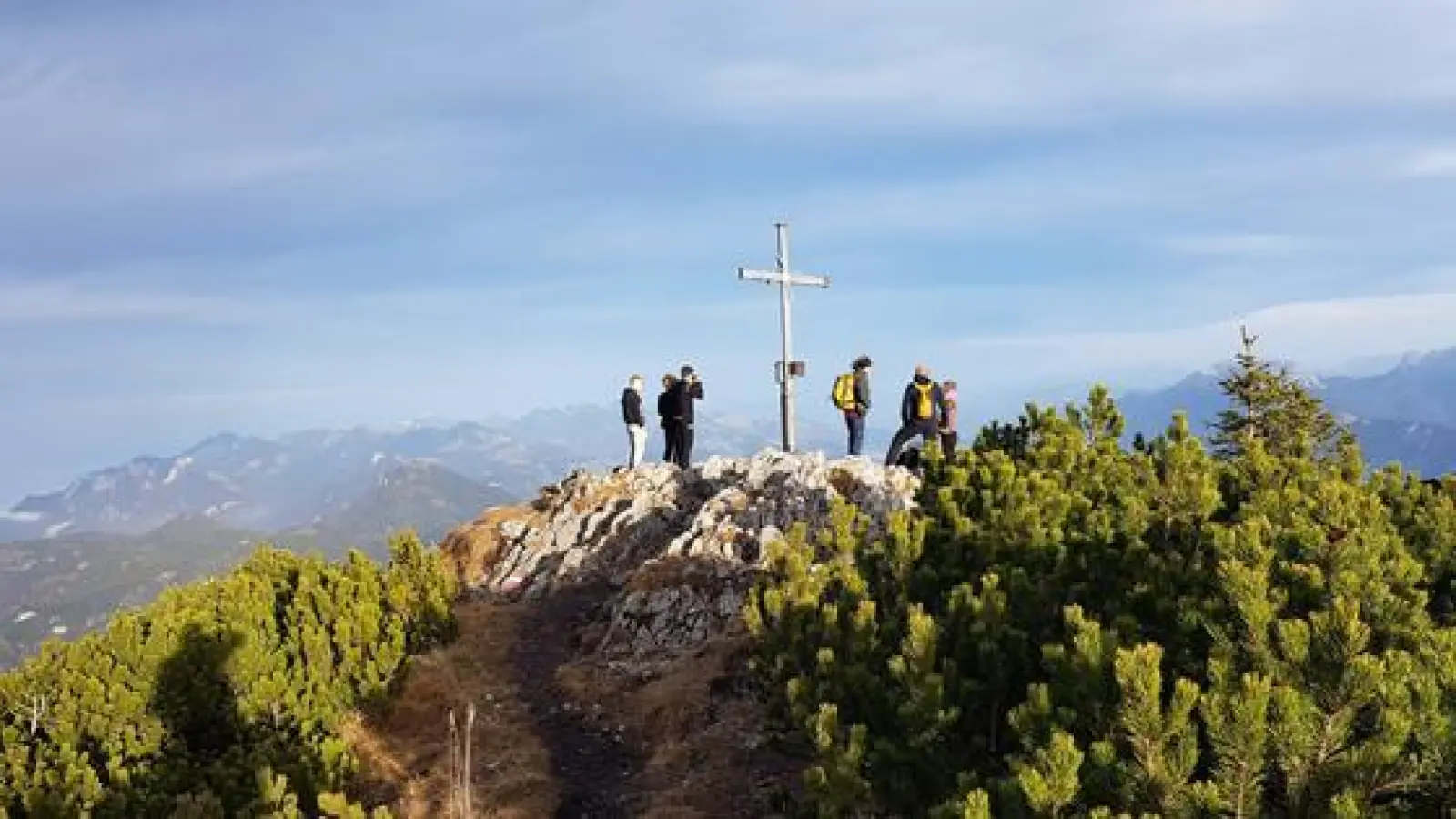 Auf dem Gipfel des Großen Traithen geht es in der Regel ruhiger zu.  (Foto: Stefan Dohl)