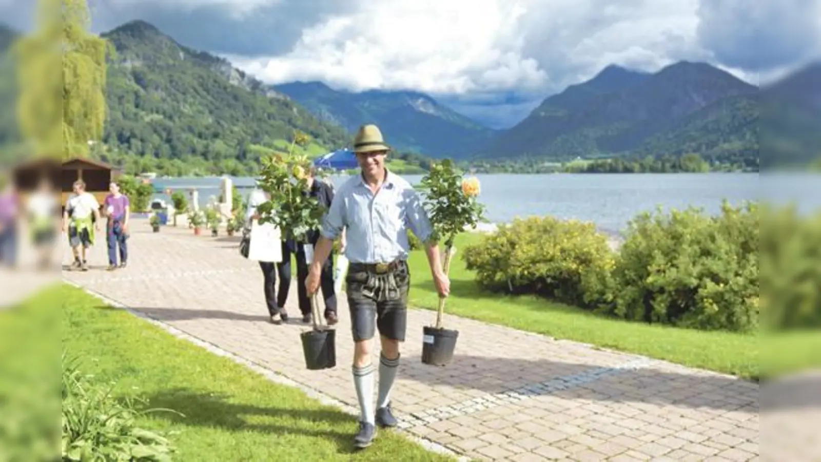 Gemeindegärtner Reiner Pertl hatte nach seinem Besuch der größten Gartenmesse der Welt, die Idee zum Schlierseer Gartenzauber	 (Foto: Gäste-Information Schliersee)