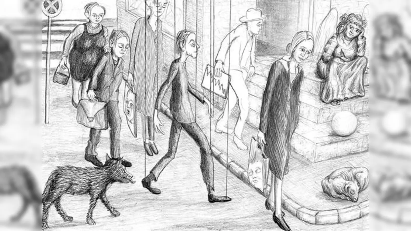 Bild  Erzählung  Zeichnung: Albin Zauners Bilder lassen sich auch als Geschichten lesen.	 (Foto: Albin Zauner)