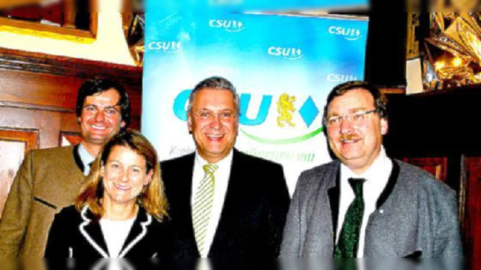 Innenminster Joachim Herrmann überraschte die Moosacher mit seinem Besuch.	 (Foto: ww)