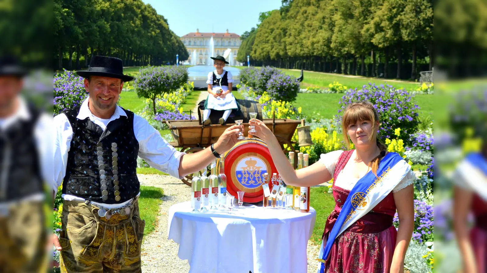 Ein barocker Prost im Schlossgarten. (Foto: VA)