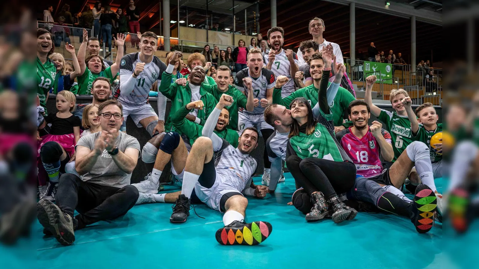 Auch in der kommenden Saison dürfen sich die Volleyballfans in Unterhaching wieder über Spiele in der 1. Bundesliga freuen.  (Foto: Edmund Zuber)