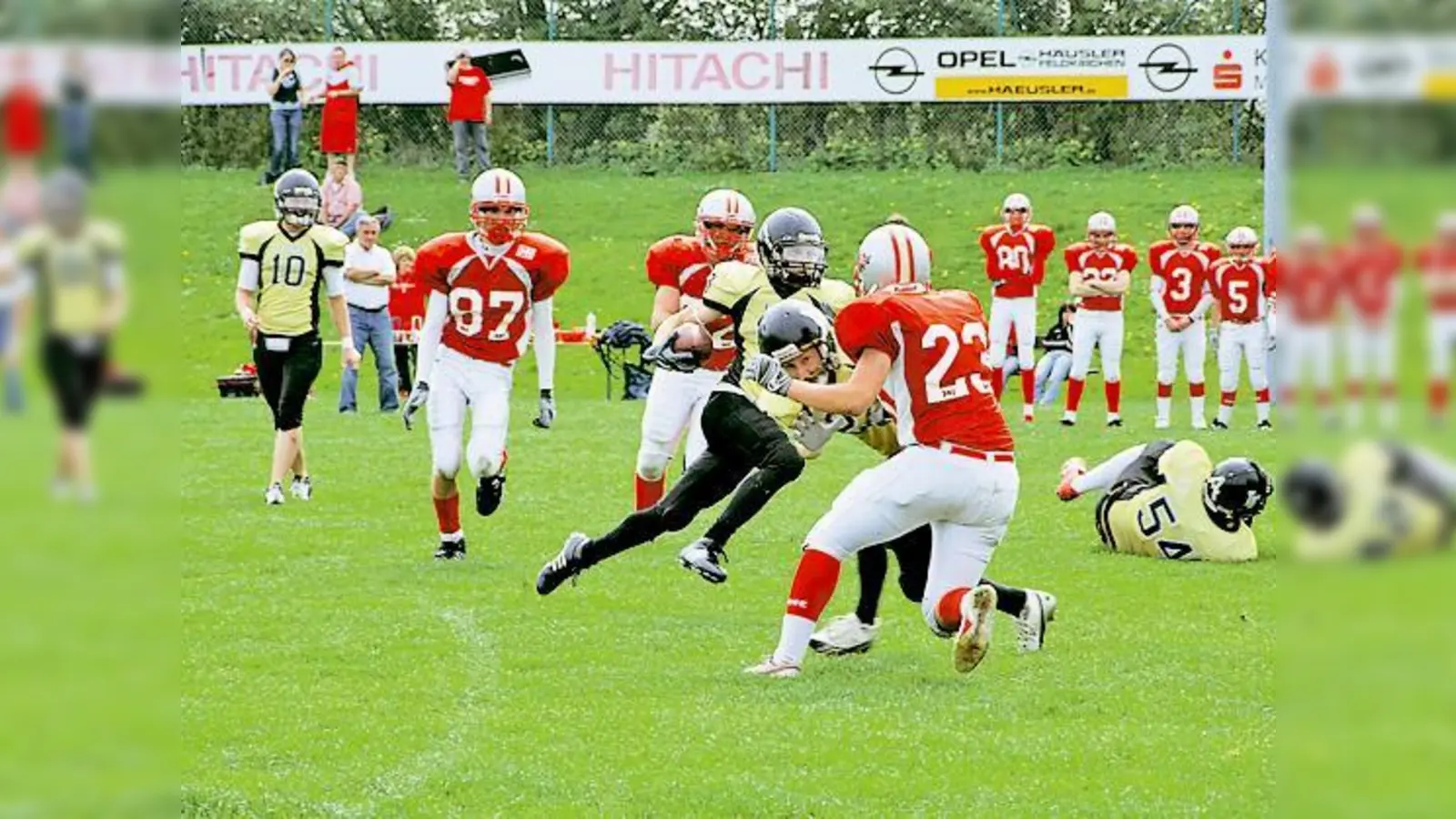 Rasante Spielzüge der American Footballer überzeugten alle Zuschauer. 	 (Foto: VA)