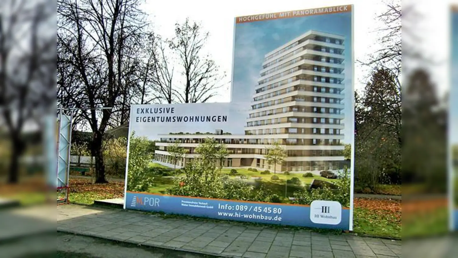 Im Frühjahr kommenden Jahres wird mit dem Bau des 42 Meter hohen Turms an der Meistersingerstraße begonnen.   	 (Foto: hgb)