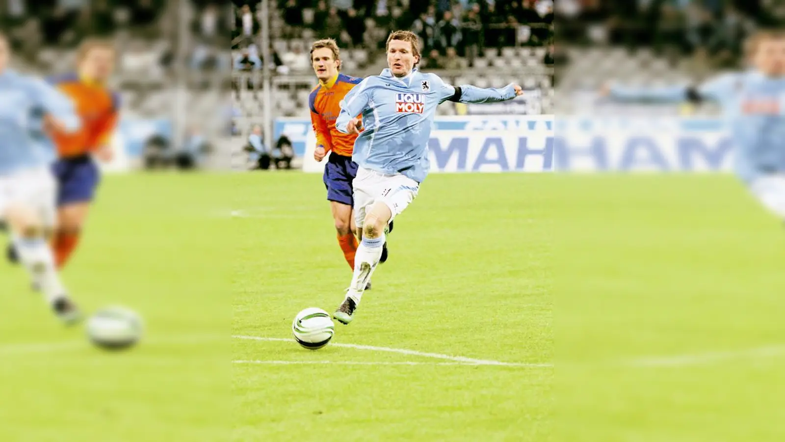 Benjamin Lauth zeigte sich gegen Rostock wieder in guter Verfassung. Er krönte seine Leistung mit dem Treffer zum 1:0.	 (Foto: Anne Wild)