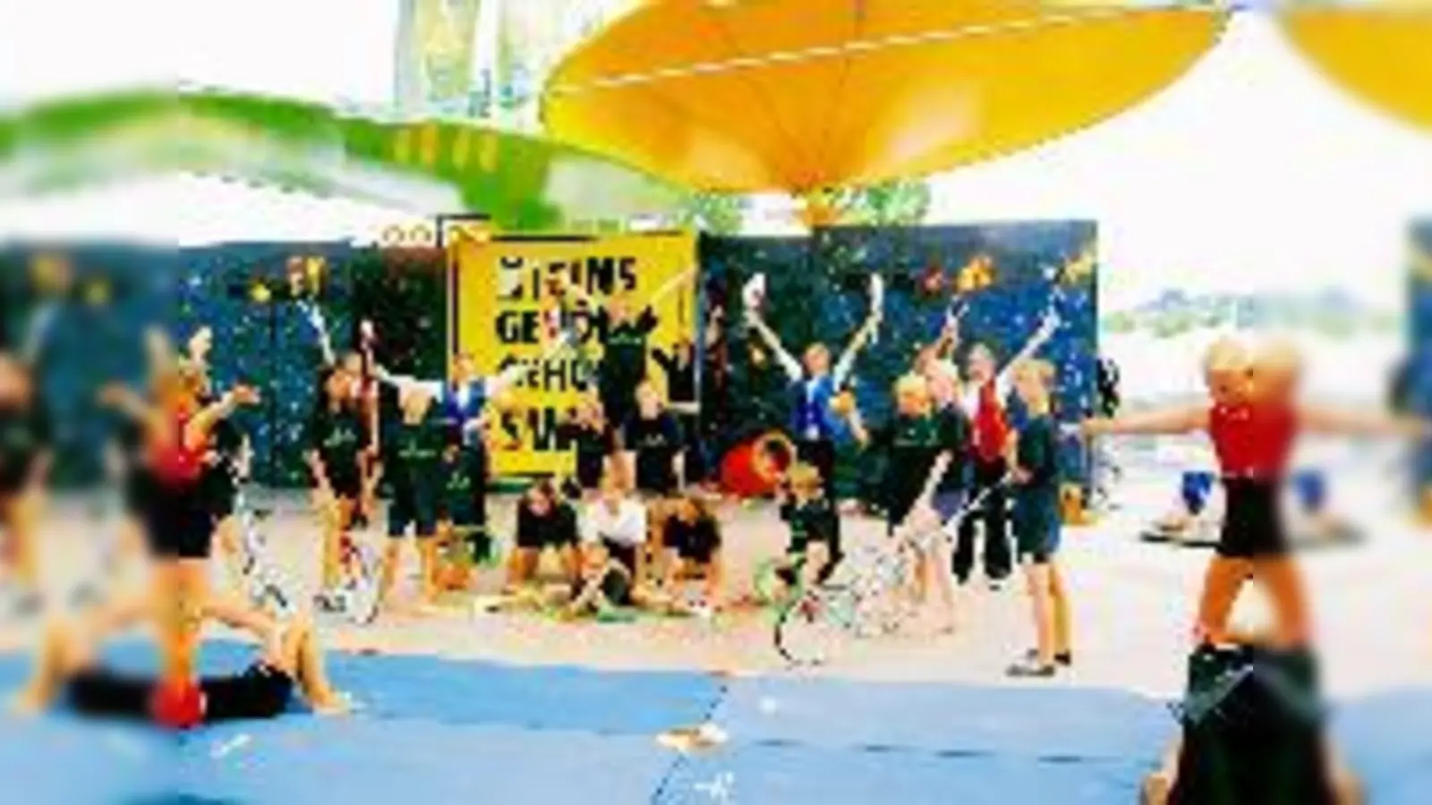 Menschenpyramiden, Feuerkeulen, Einradfahren. In zehn Minuten boten die »Majostics« in Ravensburg einen Überblick über ihr großes Repertoir.	 (Foto: Privat)