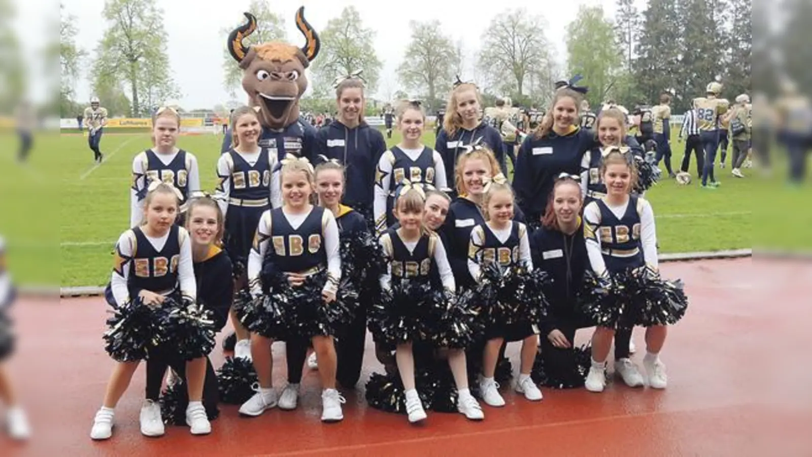 Die Erding Bulls wecken früh die Begeisterung für ihre Cheerleader-Gruppen und das in allen Altersklassen. 	 (Foto: Verein/West Coast Fotos)