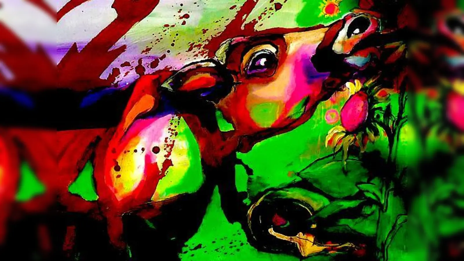 Petra Hermann hat ein Herz für Kühe. Ihre Kuh-Aquarelle zeigt sie in Schwabing.	 (Foto: VA)