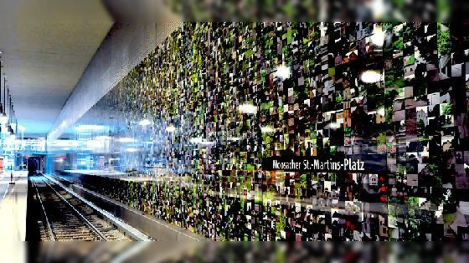 69.000 Einzelfotos im Format 11 mal 15 Zentimeter am Moosacher St.-Martins-Platz. 	 (Foto: Baureferat)