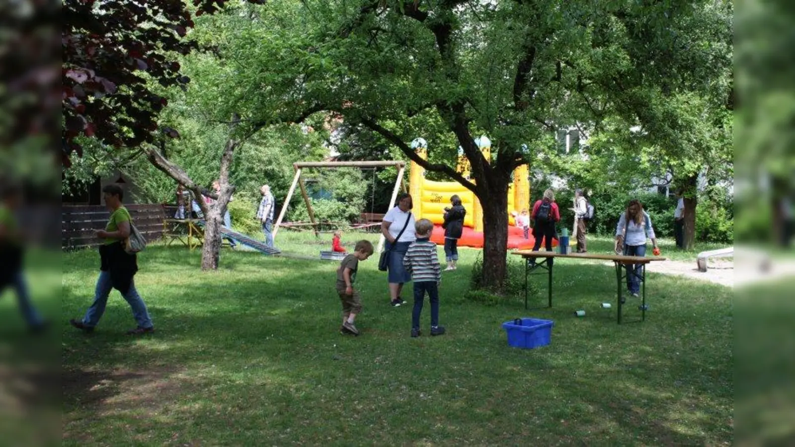 Der Integrationskindergarten in der Eversbuschstraße 156 ist schon lange im Stadtviertel geheimatet und feierte unter anderem 2011 sein 20-jähriges Bestehen. (Foto: sb)