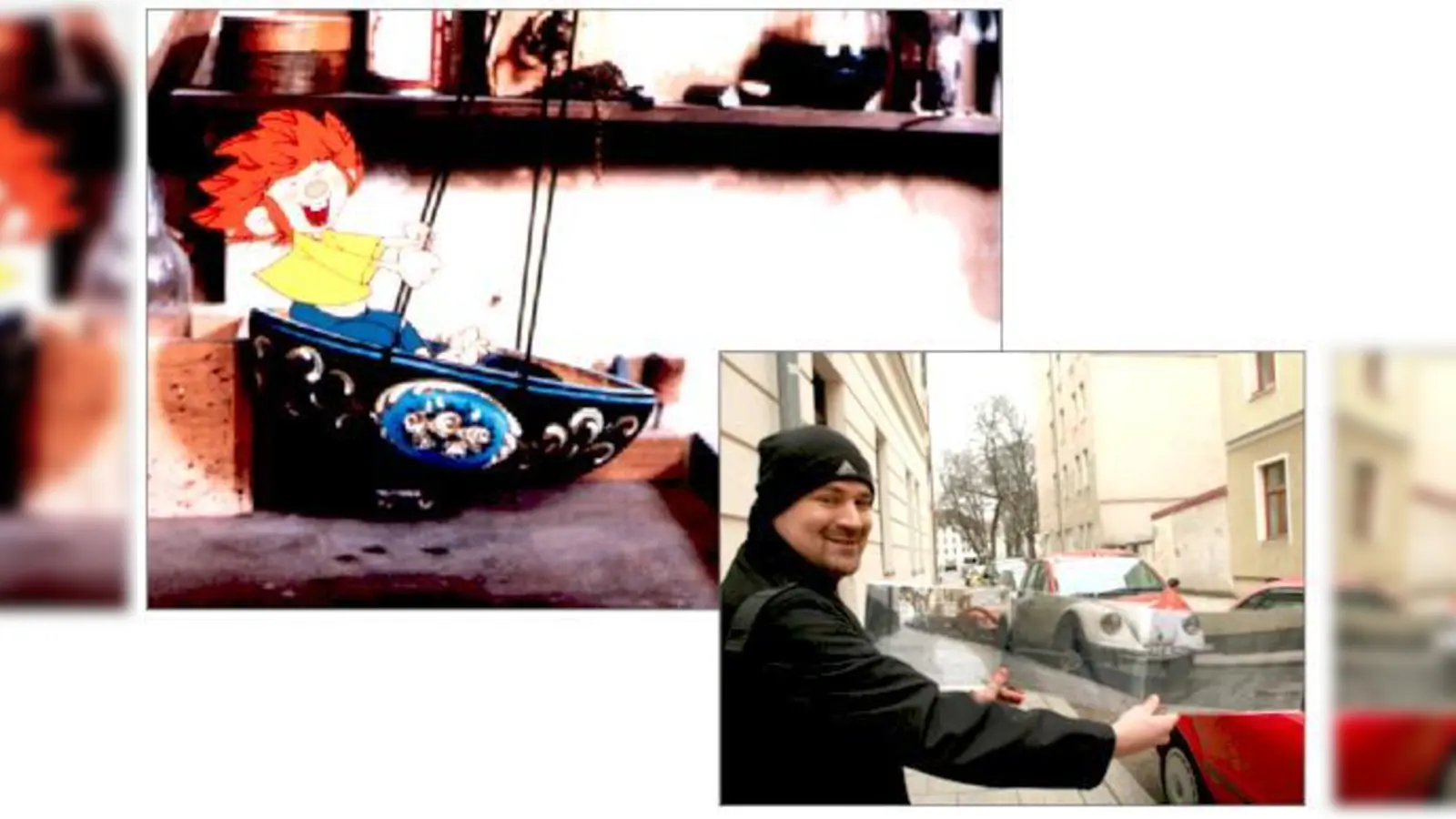 Es soll ja Leute geben, die bei roten Haaren sofort an den kleinen Frechdachs von Ellis Kaut denken. Sebastian Kuboth (re.) führt an die Originaldrehorte der beliebten TV-Serie. Fotos: BR/Infafilm/Original-Entwurf,  (Foto: Barbara von Johnson, js)