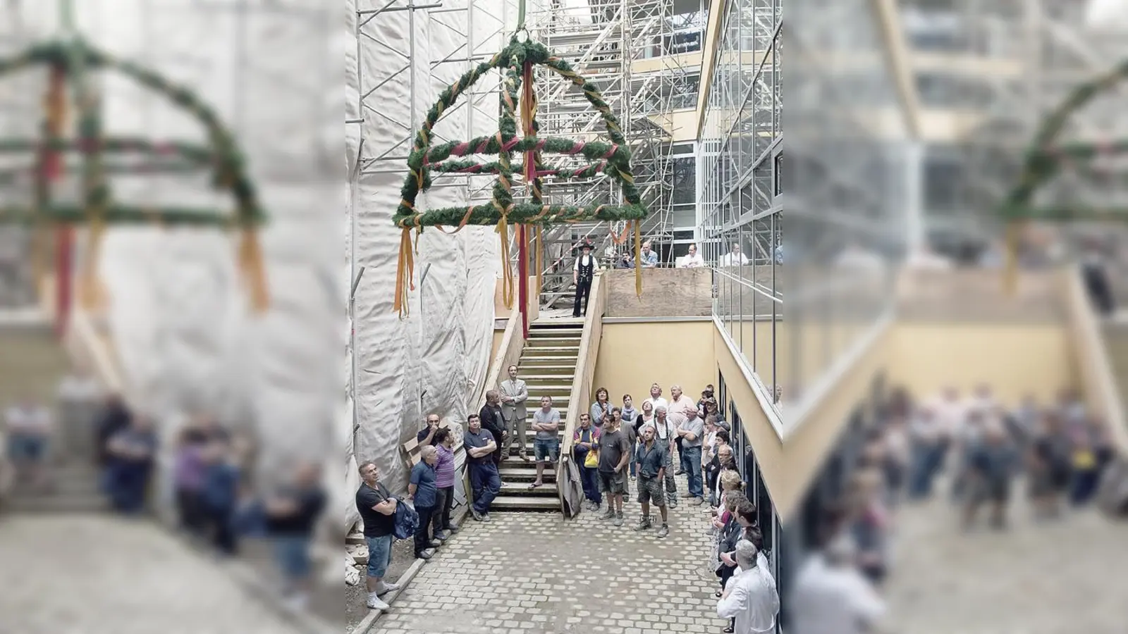 Im Zuge der Sanierung der Kreisklinik Ebersberg konnte kürzlich Richtfest gefeiert werden.	 (Foto: Klinik)