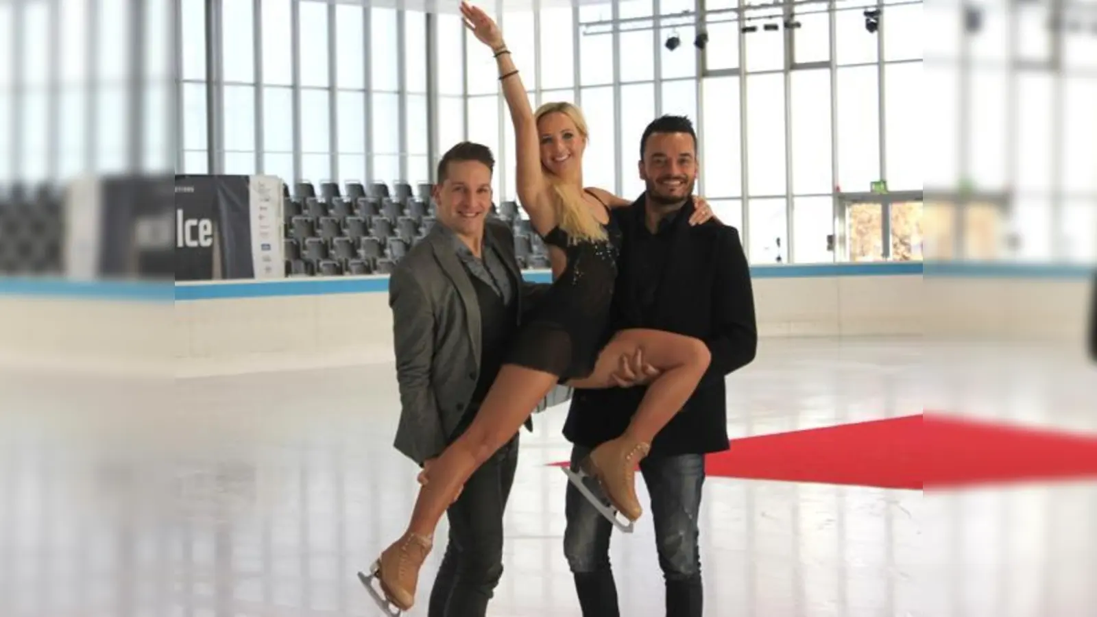 Stargäste in »Passion«: Eiskunstläuferin Annette Dytrt und die beiden Musiker Tom Marks (links) und Giovanni Zarrella.  	 (Foto: ch)