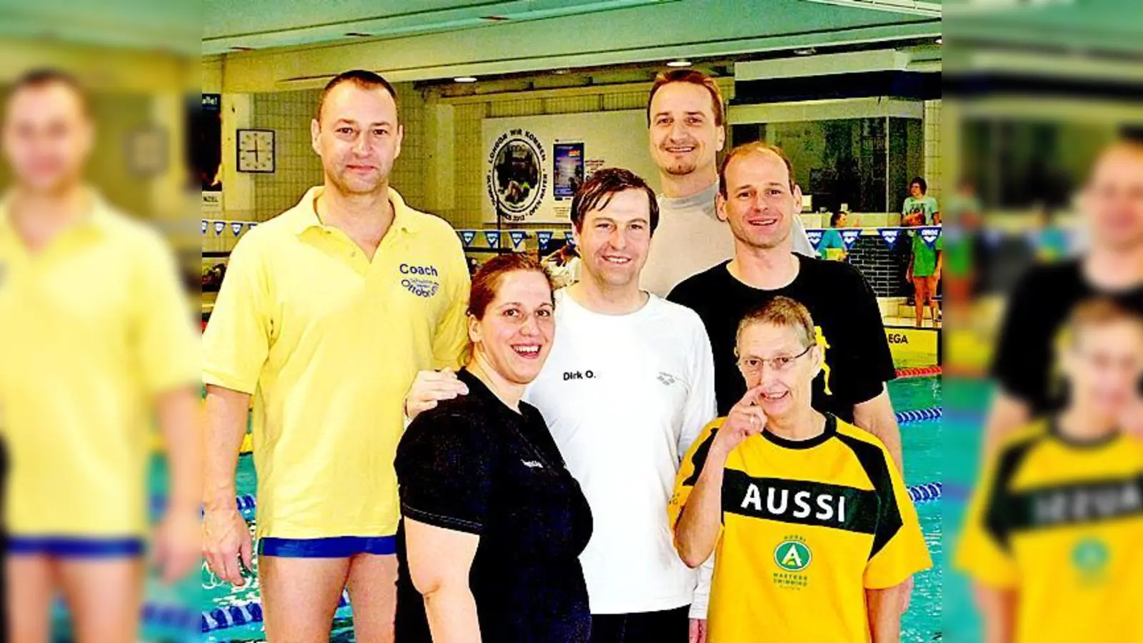Glückliche Schwimmer (v.l.): Harry Lindner, Manuela Langhof-Menth, Dirk Opavsky, Uwe Bertram, Michael Pranckl und Erika Kejda.	 (Foto: privat)