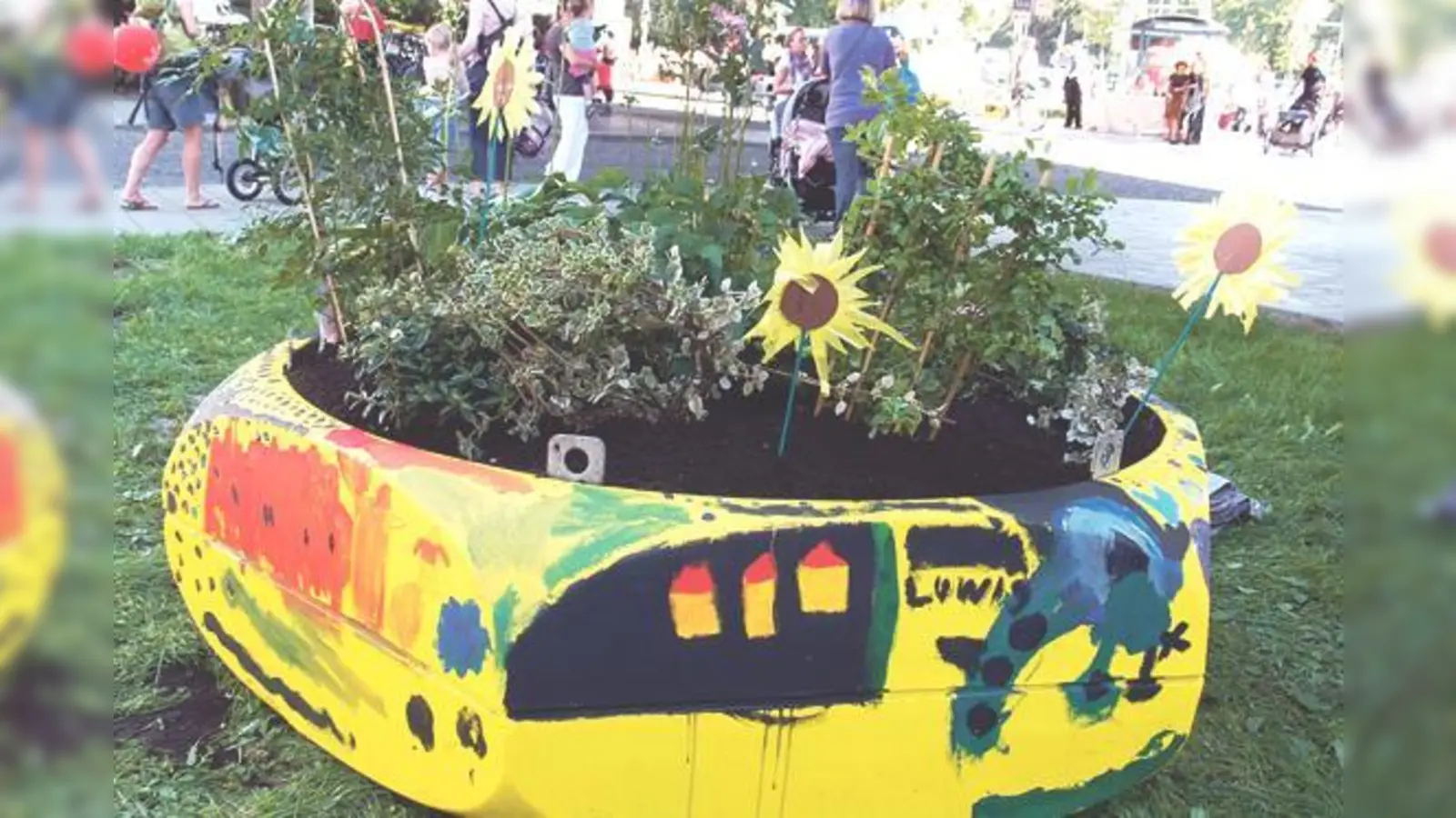 Mehr Farbe für den Candidplatz lautet das Motto der neuen Initiative. 	 (Foto: VA)