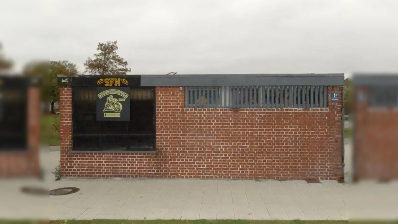 Das Clubhaus der Streetfighter Nomads von der Albert-Roßhaupter-Straße aus gesehen. (Foto: tab)