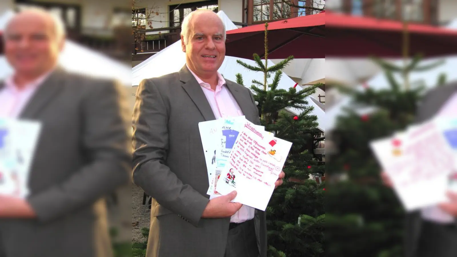 Klaus Heun sammelt wieder fleißig Wunschzettel ein, damit niemand am Heiligen Abend ohne Geschenk unter dem Christbaum sitzen muss.	 (Foto: hw)