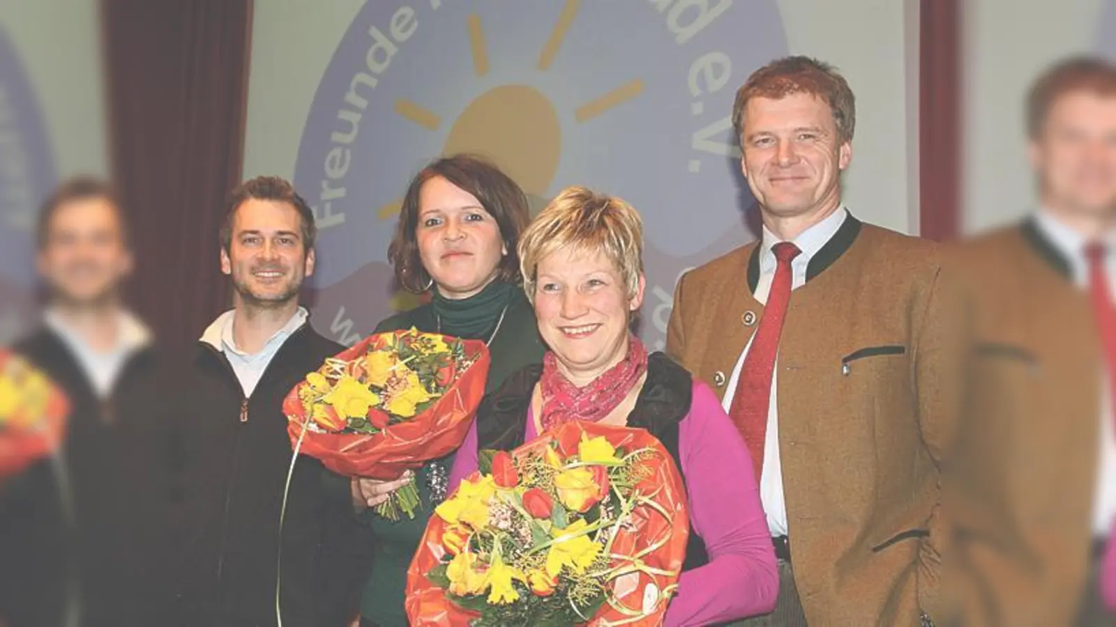 Der frisch gewählte Vorstand (v. l.) Oliver Hagstotz, Anja Forkel, Martina Kern und  Stefan Schelle freuen sich auf ein aktives Jahr.	 (Foto: hol)