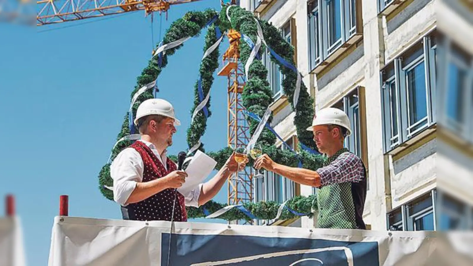 Richtfest der BayWa Konzernzentrale am Arabellapark.	 (Foto: BayWa AG)