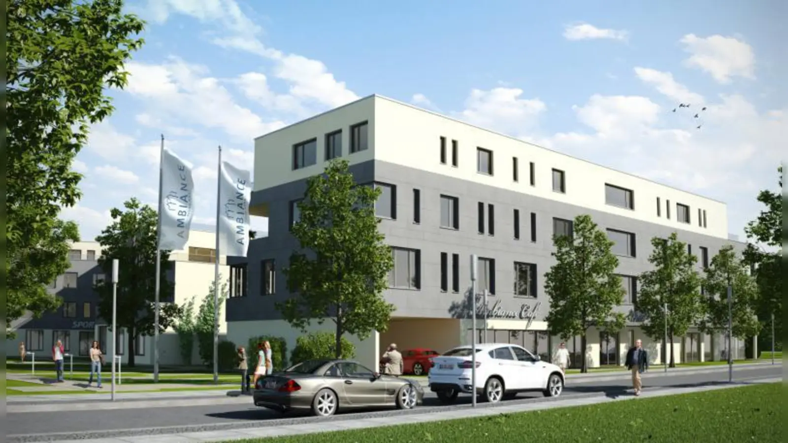 Städtebaulicher Ehrgeiz: „Unser Ambiance-Quartier wird einen schönen Abschluss zum Villenviertel bieten.“ (Foto: Grafik: Ambiance GmbH)