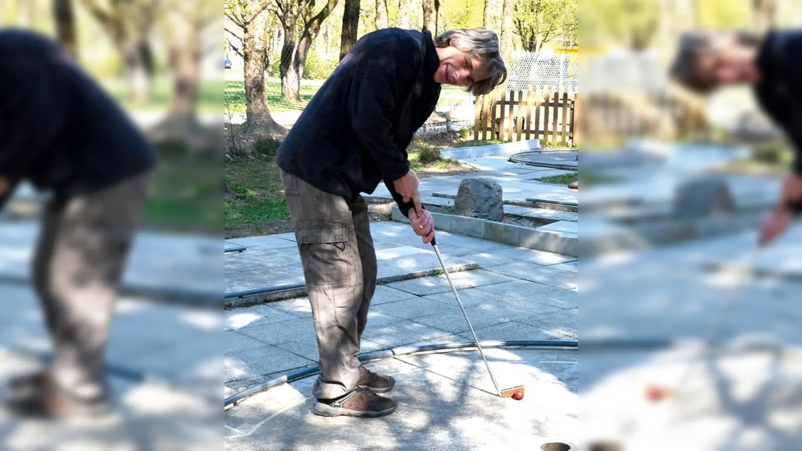 Pächter Alexander Großkopf schlägt gerne selbst ein paar Bälle, wenn er Zeit dazu hat.	 (Fotos: MO)