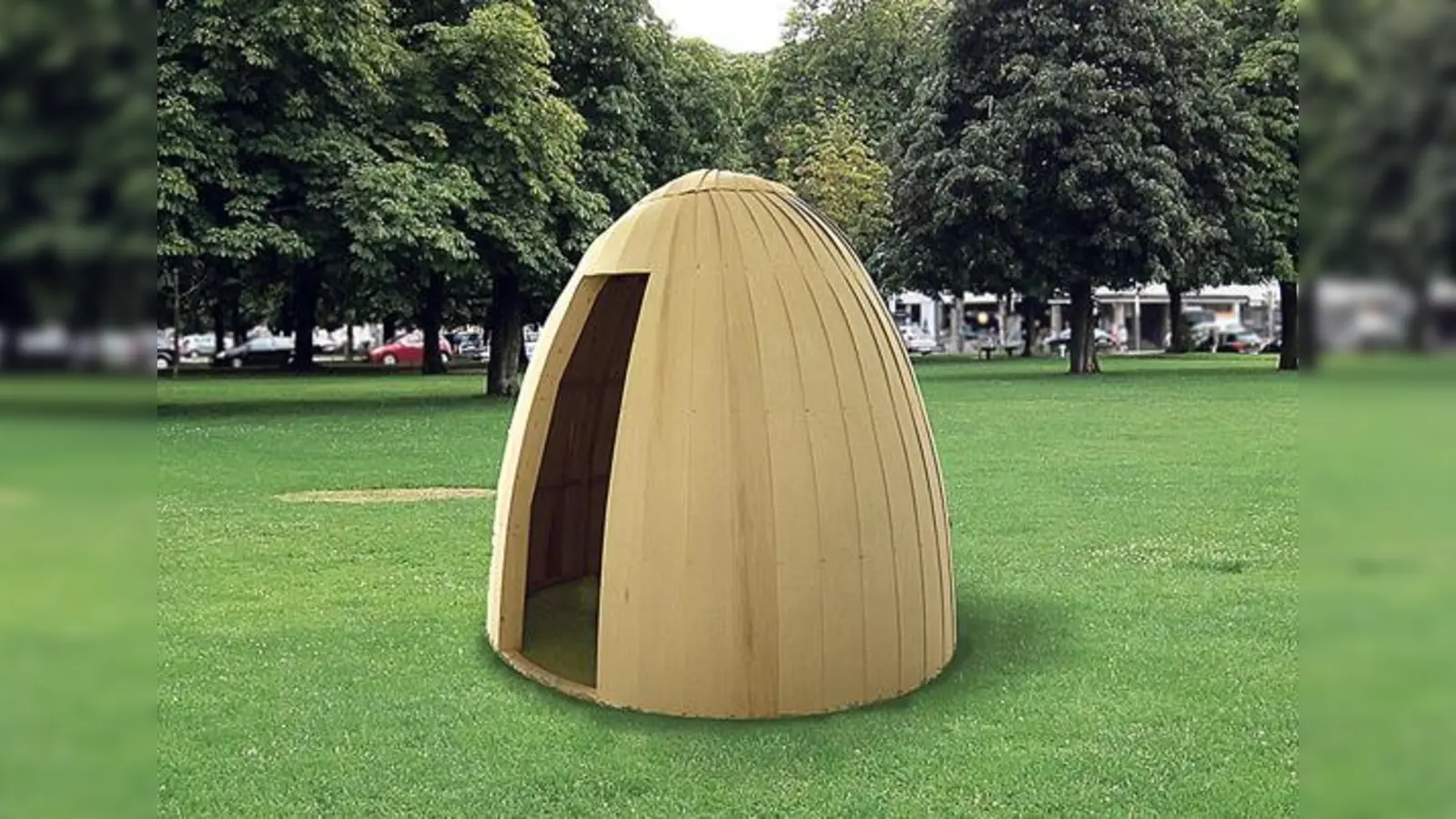 Das Atomei als begehbares Kunstobjekt. 	 (Foto: Lehrstuhl für Bildende Kunst, Fakultät für Architektur, Prof. Tina Haase)