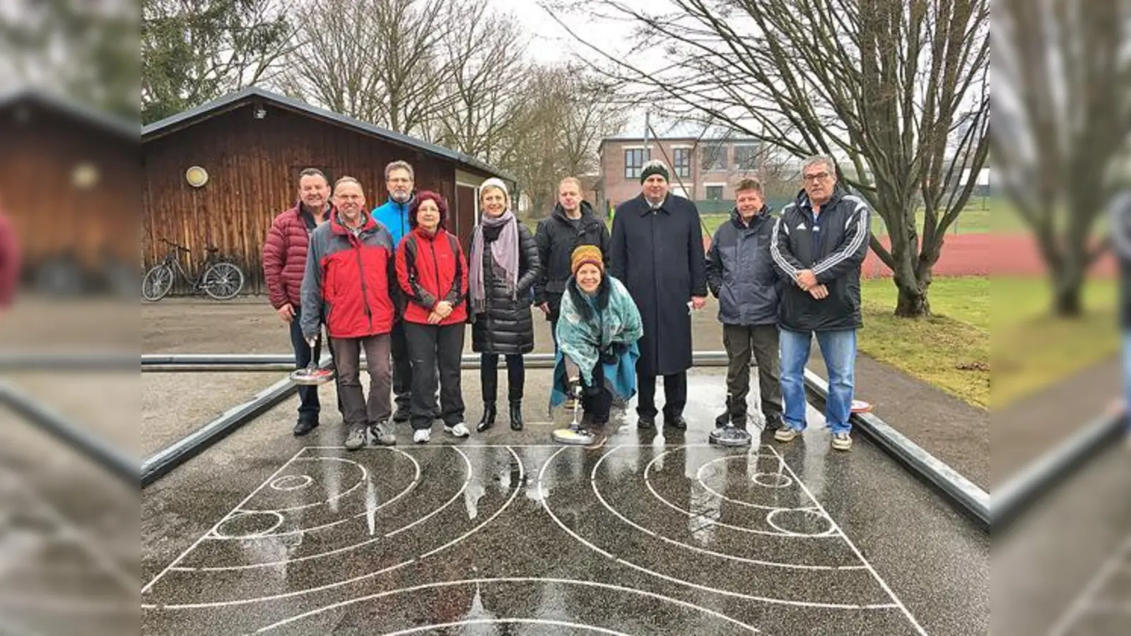 Diana Stachowitz, MdL, mit den Stockschützen. Foto: privat,  (Foto: Diana Stachowitz)