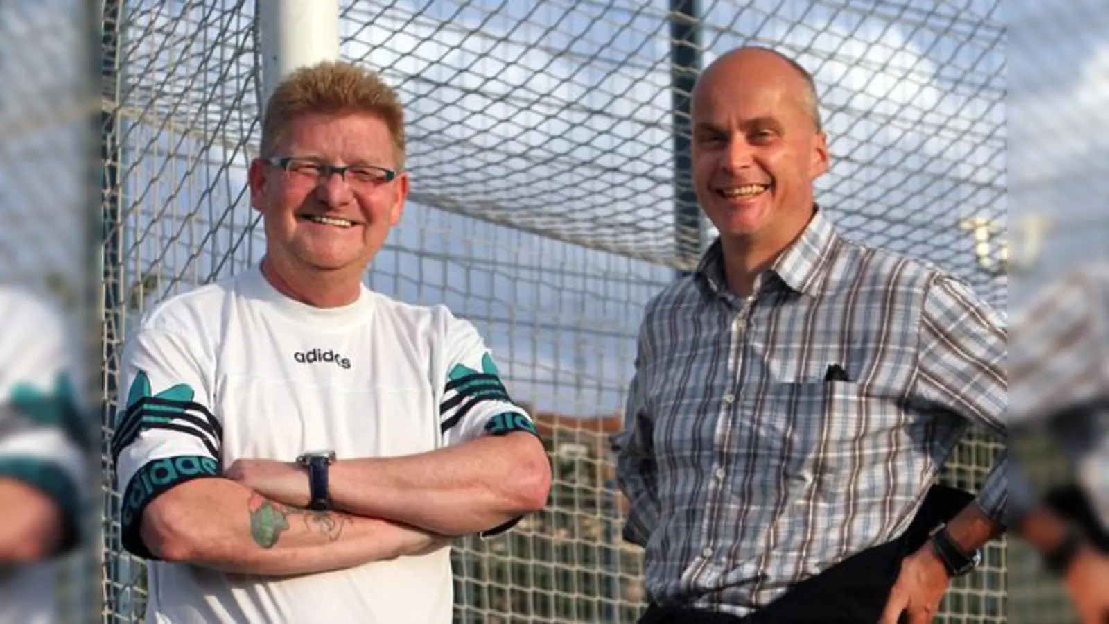Abteilungsleiter Robert Reisinger (rechts) und der Teammanager der Mannschaften III und IV Arnold Geißler.  (Foto: A. Wild)