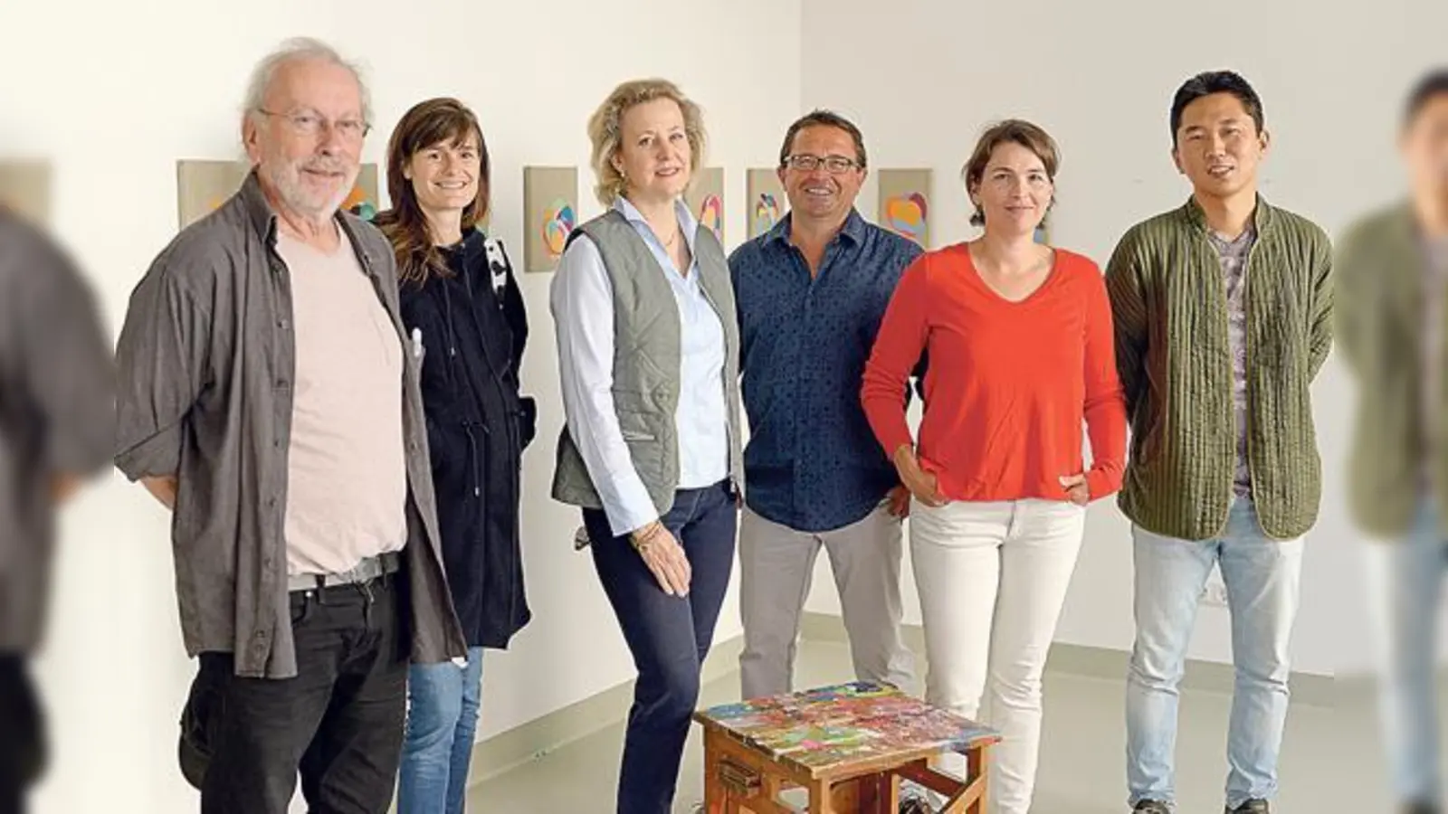 Die einst hier beheimatete Kunstszene kehrt in ihr altes Quartier zurück: Künstlerinnen und Künstler in einem der neuen Ateliers an der Gertrud-Grunow-Straße.	 (Foto: GEWOFAG)