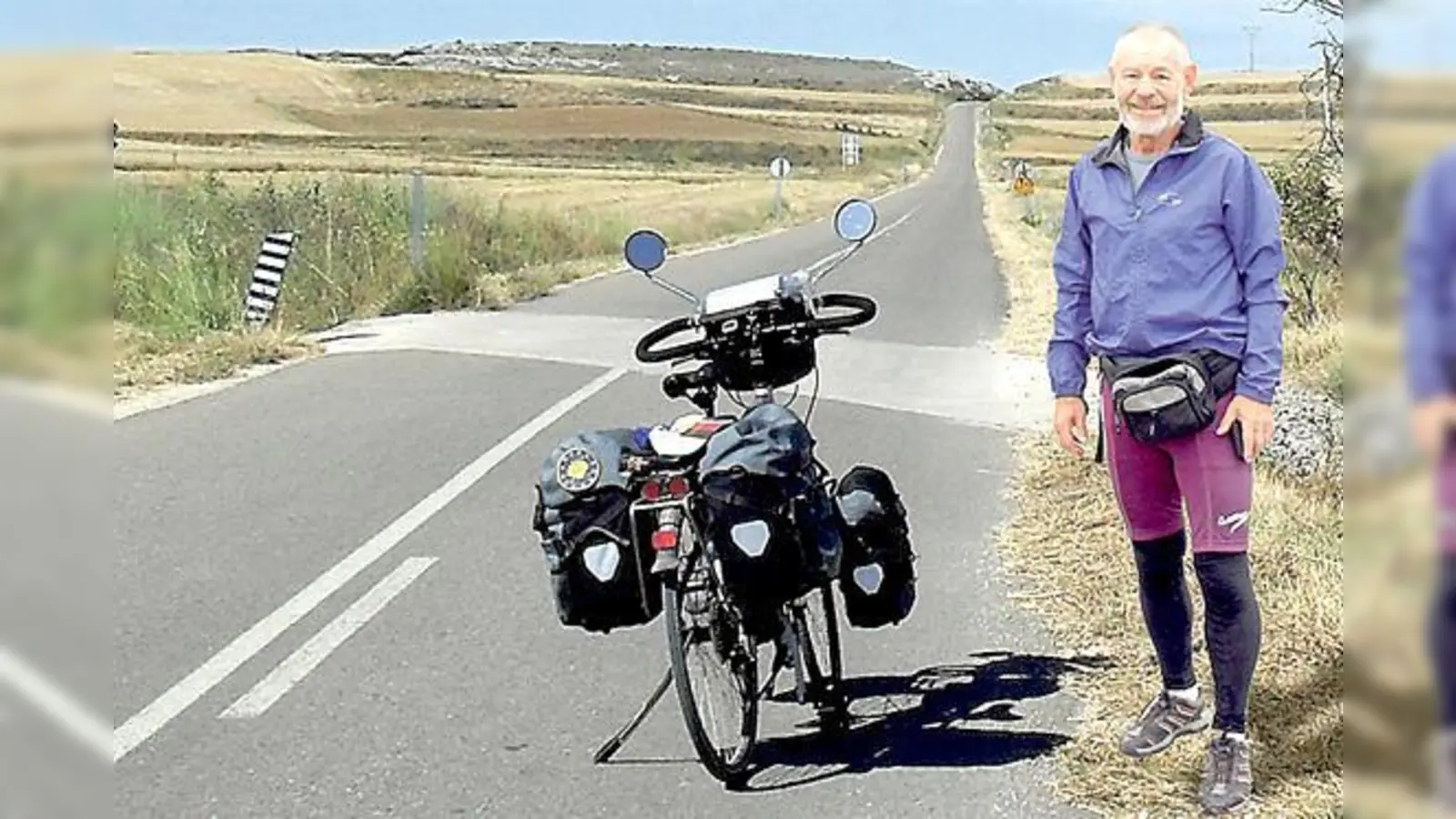 Helmut Schuller war mit Fahrrad auf dem Jakobsweg unterwegs  und überwand seine Krankheit.	 (Foto: VA)