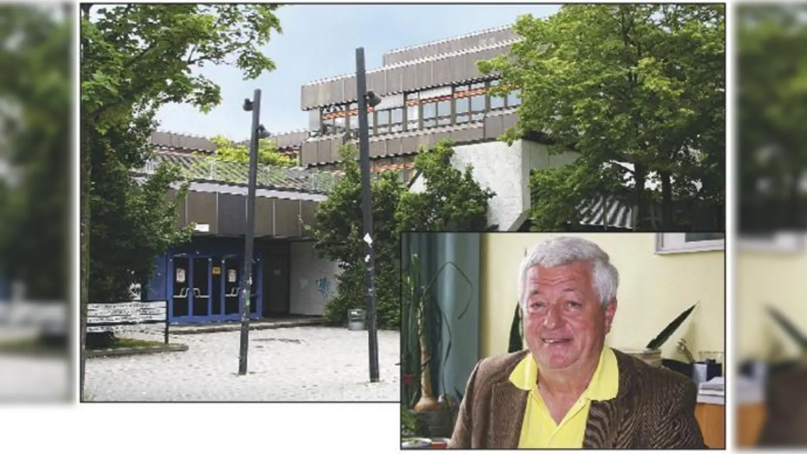Peter Riedner verlässt Ende Juli das Moosacher Gymnasium: 	 (Fotos: ws)