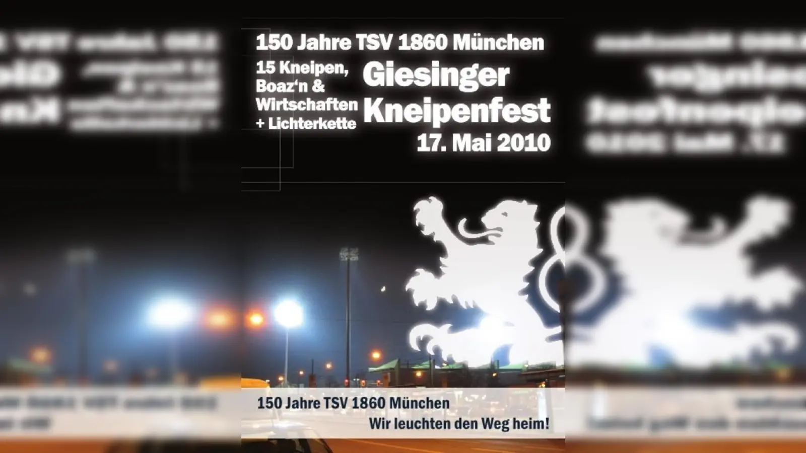 Um dem Verein den Weg in die Heimat zu leuchten, wollen Löwenfans mit Fackeln und Kerzen eine Lichterkette rund ums Grünwalder Stadion bilden.  (Foto: VA)
