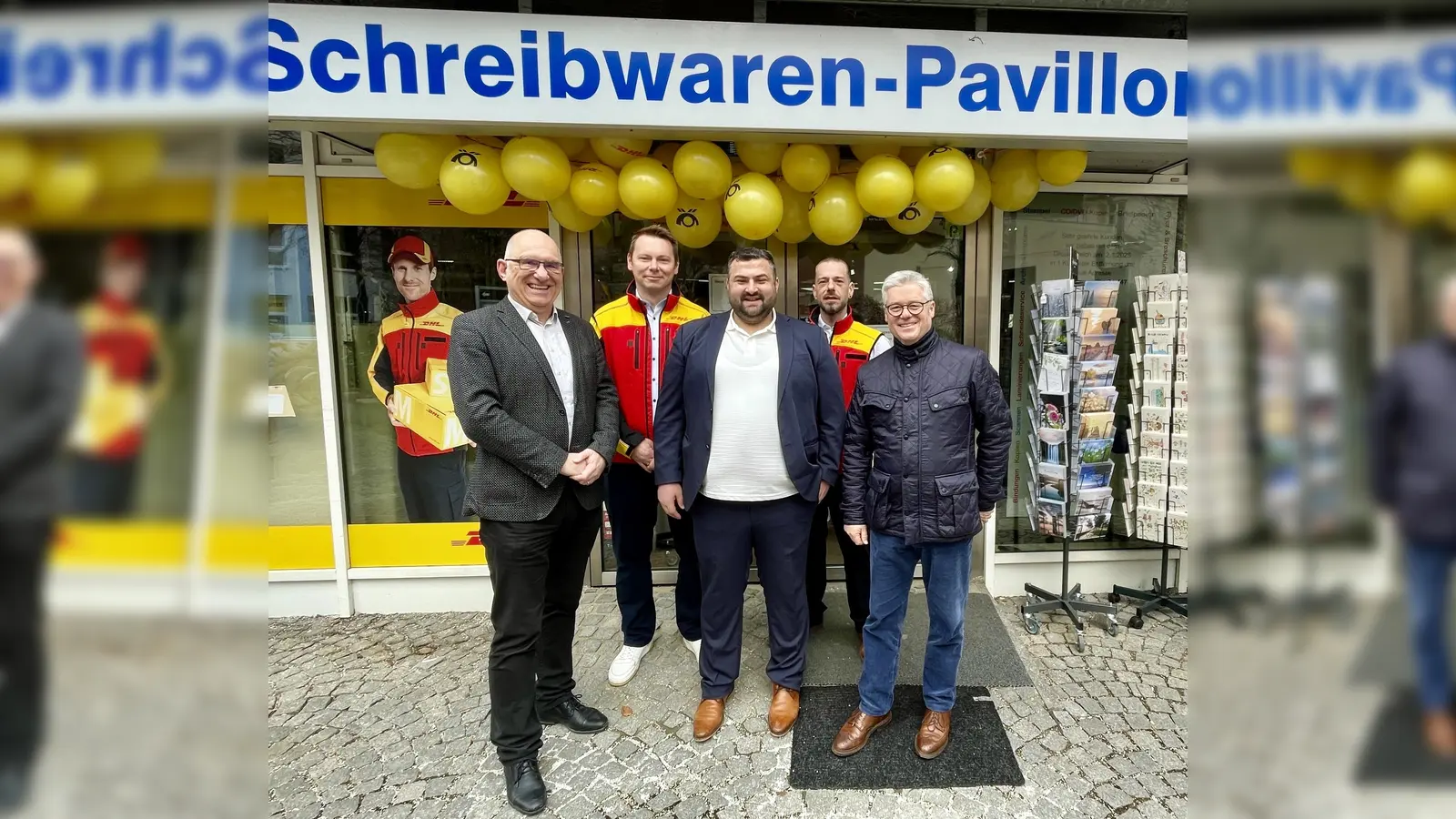 BA-Vorsitzender Frieder Vogelsgesang, Vertriebsleiter Stefan Kutzner, Recep Cakil, Vertriebsmanager Frank Mayer sowie BA-Mitglied und Stadtrat Winfried Kaum (v.l.) (Foto: Vogelsgesang)