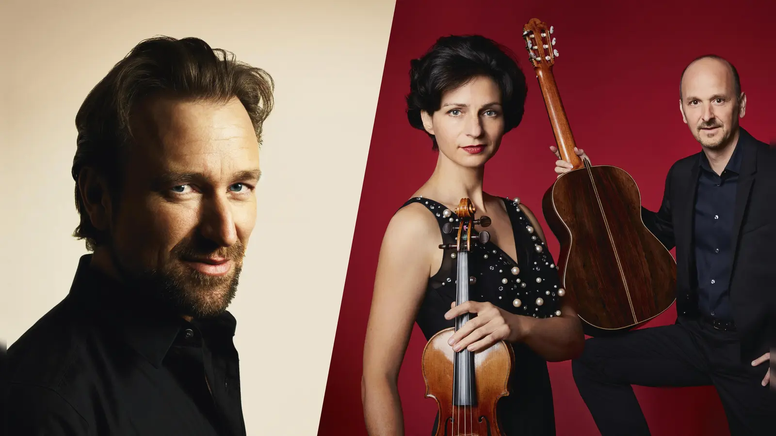 Drei Künstler, eine Mission: Die Welt mit ihrer Musik ein wenig glücklicher zu machen: Cornelius Claudio und Johannes Tonio Kreusch sowie Doris Orsan.  (Foto: VA)