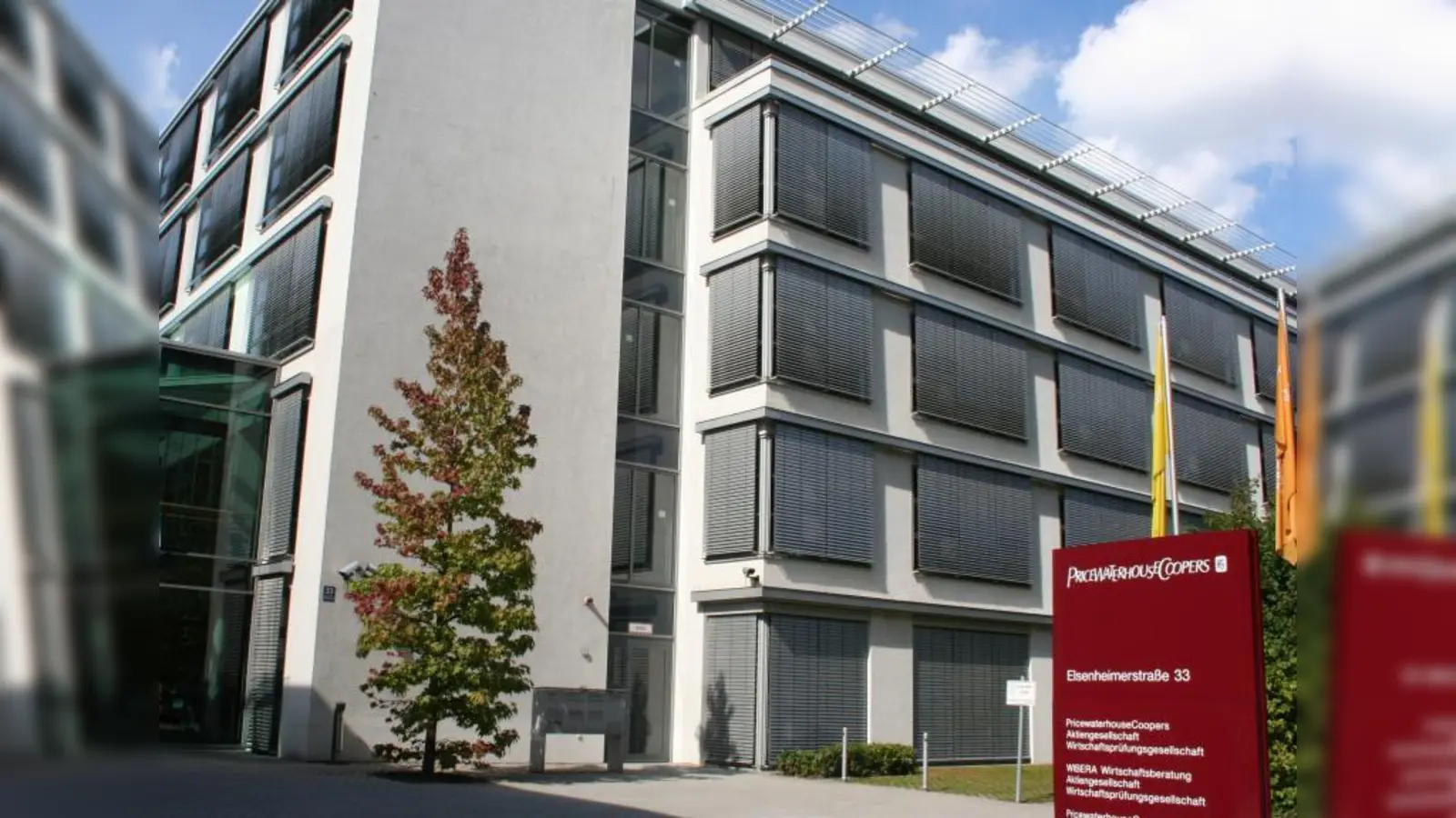 Das Gebäude in der Elsenheimer Straße 33 – es wird noch von der Gesellschaft „PriceWaterhouseCoopers“ genutzt – wird die neue Firmenzentrale von Rodenstock. (Foto: tg)