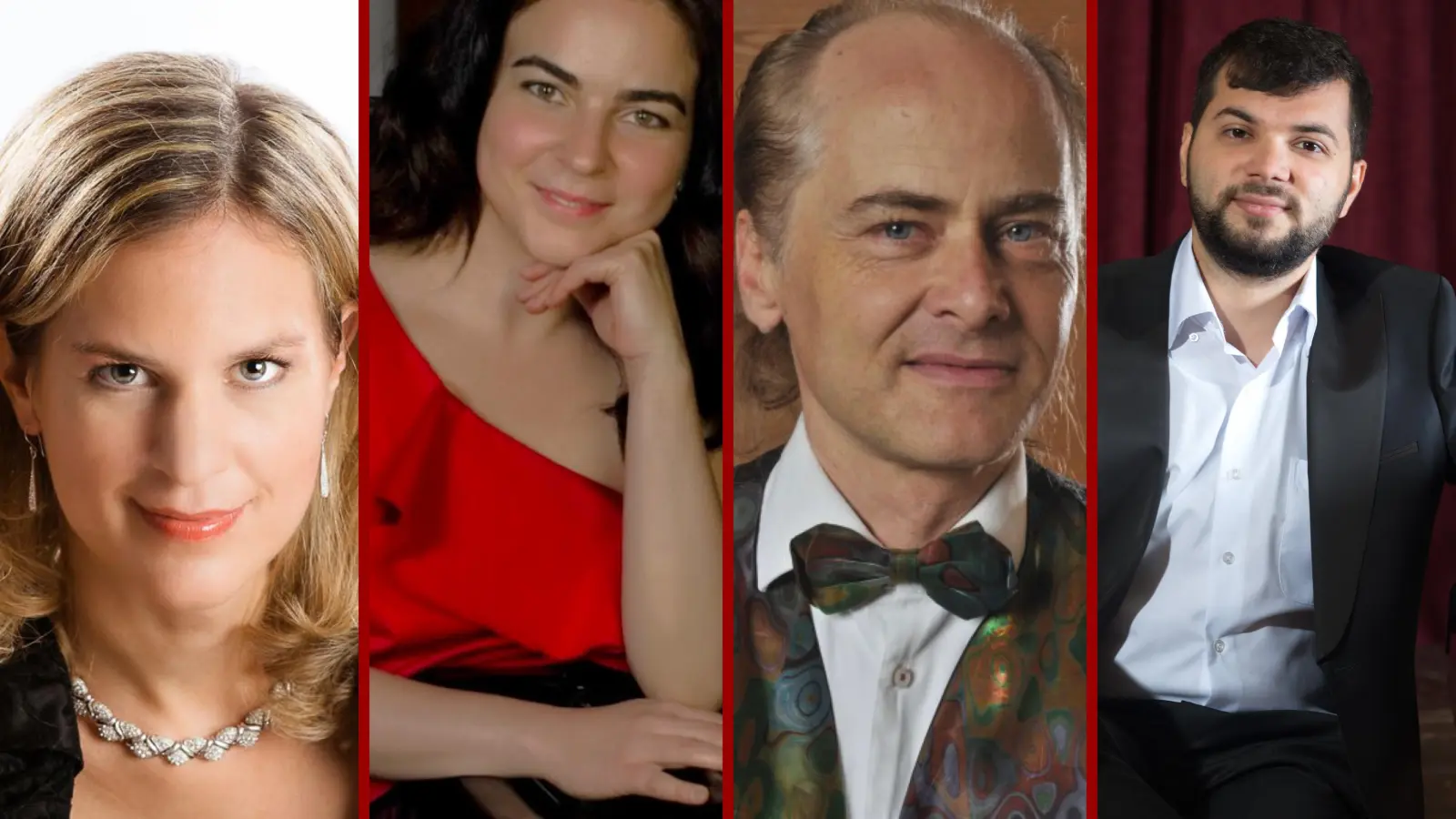 Sylvia Dankesreiter, Anastasia Sobyanina, Hans Wolf und Paul Buruiana (v.l.) bringen die Tasten zum Glühen. (Foto: Pianistenclub)