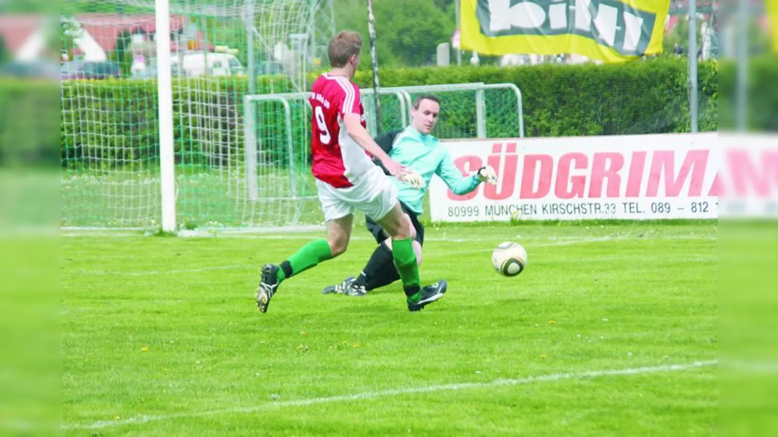 Allach Goalgetter Thomas Huser traf gegen Weichs insgesamt drei Mal. (Foto: pi)