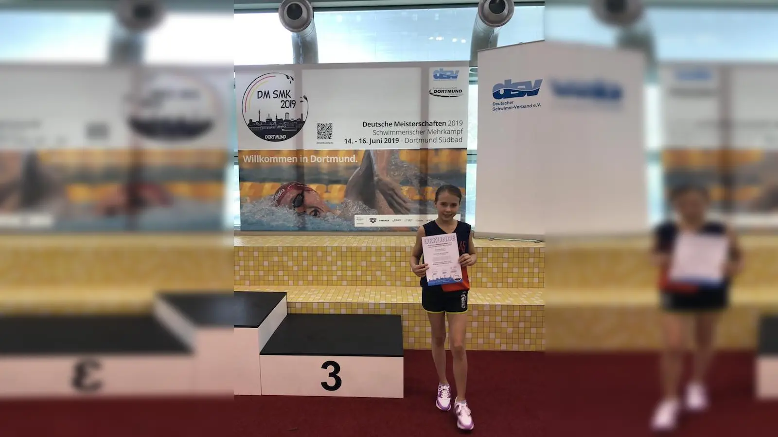 Charlotte Nilsson erreichte den 5. Platz beim Rücken-Mehrkampf. Herzlichen Glückwunsch zum sportlichen Erfolg. (Foto: VA)