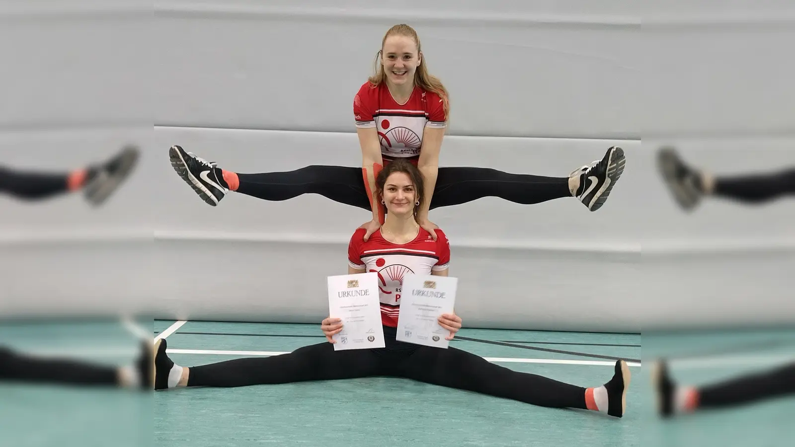 Freuten sich über ihre Platzierungen: Katharina Hupfauer (unten) und Sabine Tausch. (Foto: Fritzi Tausch)