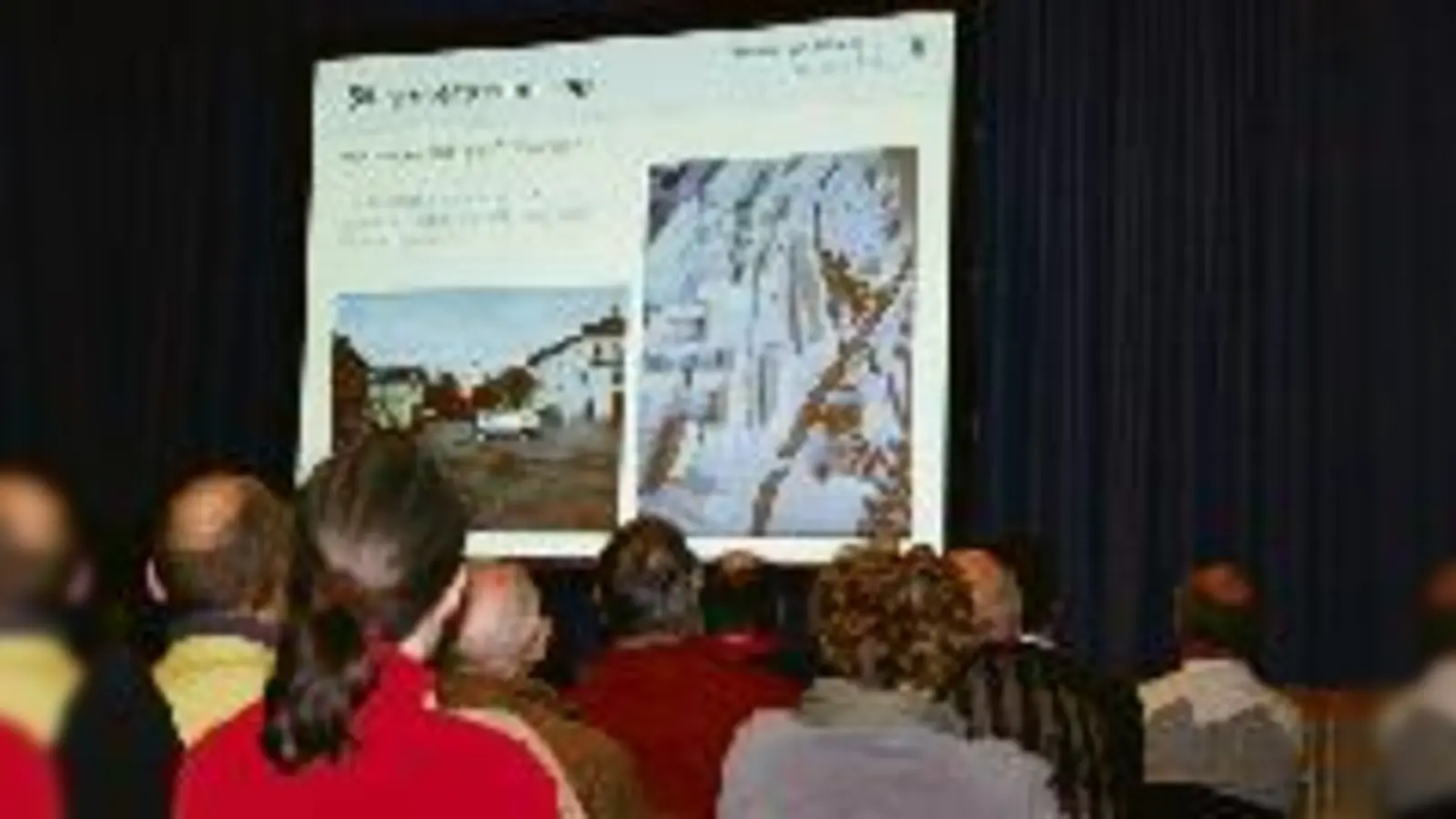 Zum ersten Mal präsentierte der Bezirksausschuss Au-Haidhausen seinen Bericht über Aktuelles aus der Au anhand von anschaulichen  (Bildern.Foto: ms)