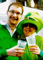 Nicht nur die Iren wissen zu feiern, sondern auch die Münchner Irlandfreunde.	Fotos: aw