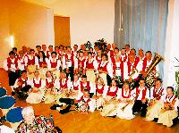 Die erste Blaskapelle in Unterschleißheim  das Schwarz-Weiß-Foto hat die dortigen Musikfreunde zu einer Neugründung inspiriert. Heute zählt die Stadtkapelle 45 erwachsene Mitglieder.