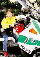 Beim Infotag der PI 12 durften die Kleinen »echte« Polizei-Fahrzeuge ausprobieren.	Foto: rme