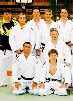 Yusuf Güngörmüs (li.) und sein Hartecker Judo-Team.	Foto: Verein