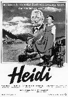 »Heidi« wurde vielfach verfilmt, hier ein Plakat von 1952. 	Foto: Cinémathèque Suisse Laussanne