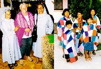 Persönlich bedankte sich die Leiterin des Waisenhauses im indischen Tura, Schwester Susha (rechts), bei Reinhilde Hagl, für die bunten und vor allem warmen selbstgemachten Decken.