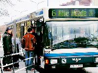 Mit Ersatzbussen bewältigt die MVG zurzeit den U-Bahnverkehr zwischen Alte Heide und Hochbrück. Wer sich gar nicht mehr auskennt, kann sich an Kundenbetreuer wie Dieter Heinen wenden.	Fotos: cr
