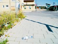 Wenn sich die Leute zu Hause so benehmen würden wie zum Beispiel hier am Feldmochinger Bahnhof, würden sie auf einer Müllkippe leben. Das tun sie nicht, aber »draußen« ist es ja egal.	Foto: cr
