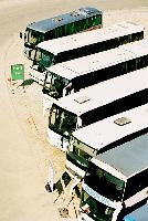 Buschaos vorprogrammiert: Wenn der Busbahnhof nicht kommt, werden die Busse nicht mehr fein in Reih und Glied stehen.	Foto: APCOA